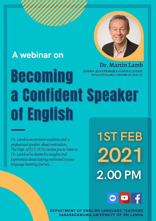 Webinar on Motivating Students to Speak in English
