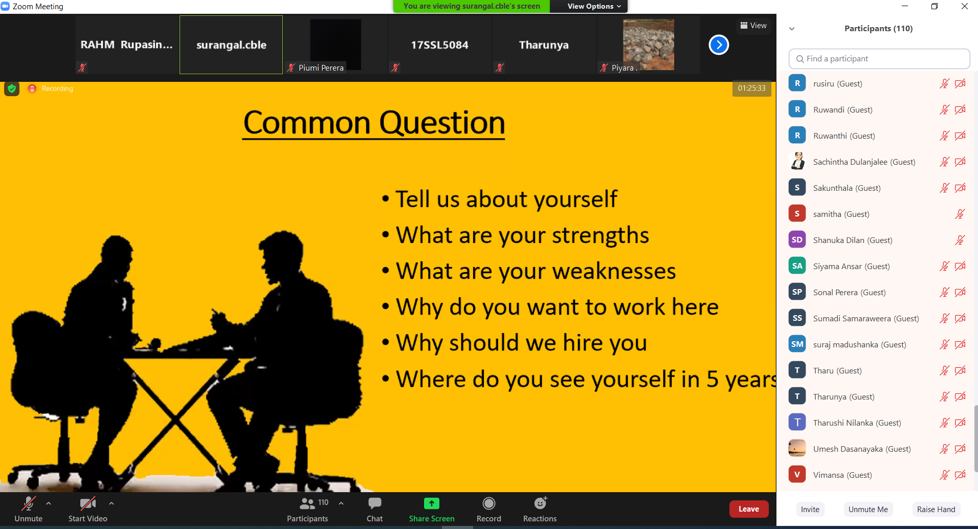 Gallery photo 4 for Workshop on “Mastering Job Interviews”