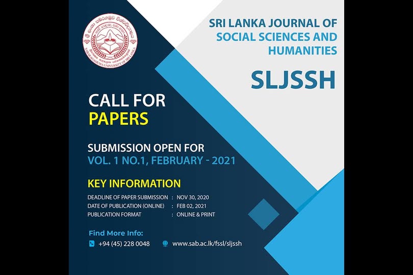 Sri Lanka Journal of Social Sciences and Humanities (SLJSSH)