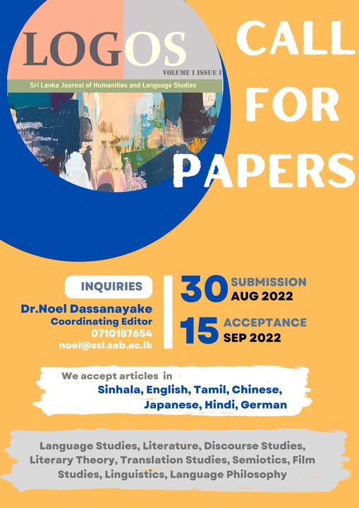 LOGOS - Sri Lanka Journal of Humanities and Language Studies