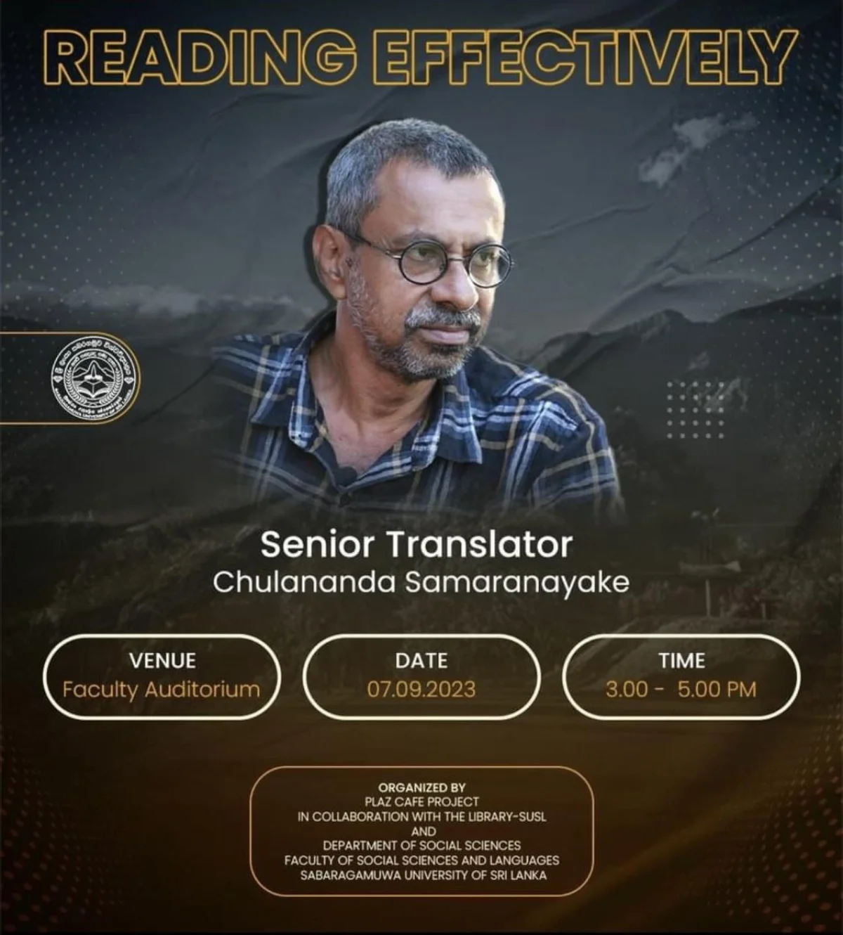 “හිතක් ළඟ නතර වෙන පොතක්” Literary Programme – Session 01