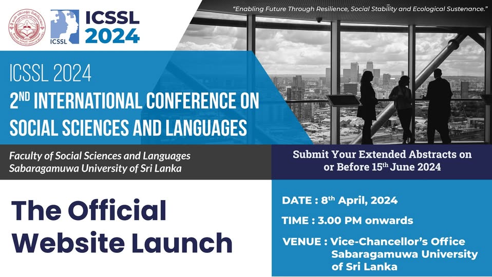 𝐓𝐡𝐞 𝐨𝐟𝐟𝐢𝐜𝐢𝐚𝐥 𝐰𝐞𝐛𝐬𝐢𝐭𝐞 𝐥𝐚𝐮𝐧𝐜𝐡 𝐨𝐟 𝐭𝐡𝐞 𝟐𝐧𝐝 𝐈𝐧𝐭𝐞𝐫𝐧𝐚𝐭𝐢𝐨𝐧𝐚𝐥 𝐂𝐨𝐧𝐟𝐞𝐫𝐞𝐧𝐜𝐞 𝐨𝐧 𝐒𝐨𝐜𝐢𝐚𝐥 𝐒𝐜𝐢𝐞𝐧𝐜𝐞𝐬 𝐚𝐧𝐝 𝐋𝐚𝐧𝐠𝐮𝐚𝐠𝐞𝐬