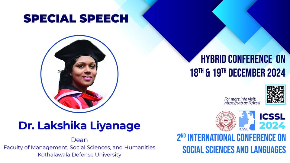 The 2nd International Conference on Social Sciences and Languages (ICSSL 2024)