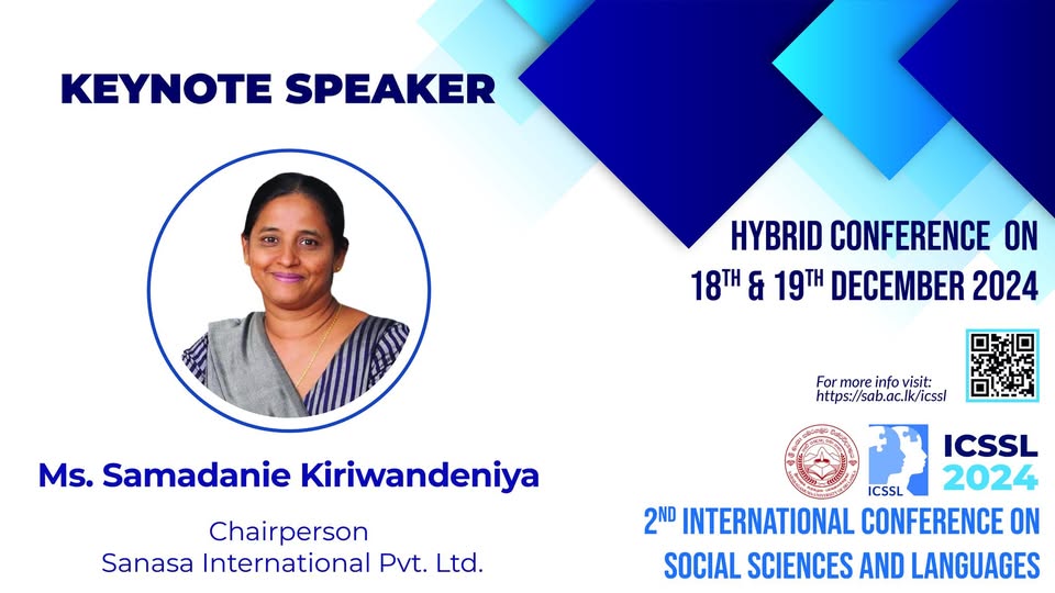 𝐓𝐡𝐞 𝟐𝐧𝐝 𝐈𝐧𝐭𝐞𝐫𝐧𝐚𝐭𝐢𝐨𝐧𝐚𝐥 𝐂𝐨𝐧𝐟𝐞𝐫𝐞𝐧𝐜𝐞 𝐨𝐧 𝐒𝐨𝐜𝐢𝐚𝐥 𝐒𝐜𝐢𝐞𝐧𝐜𝐞𝐬 𝐚𝐧𝐝 𝐋𝐚𝐧𝐠𝐮𝐚𝐠𝐞𝐬 (𝐈𝐂𝐒𝐒𝐋 𝟐𝟎𝟐𝟒)