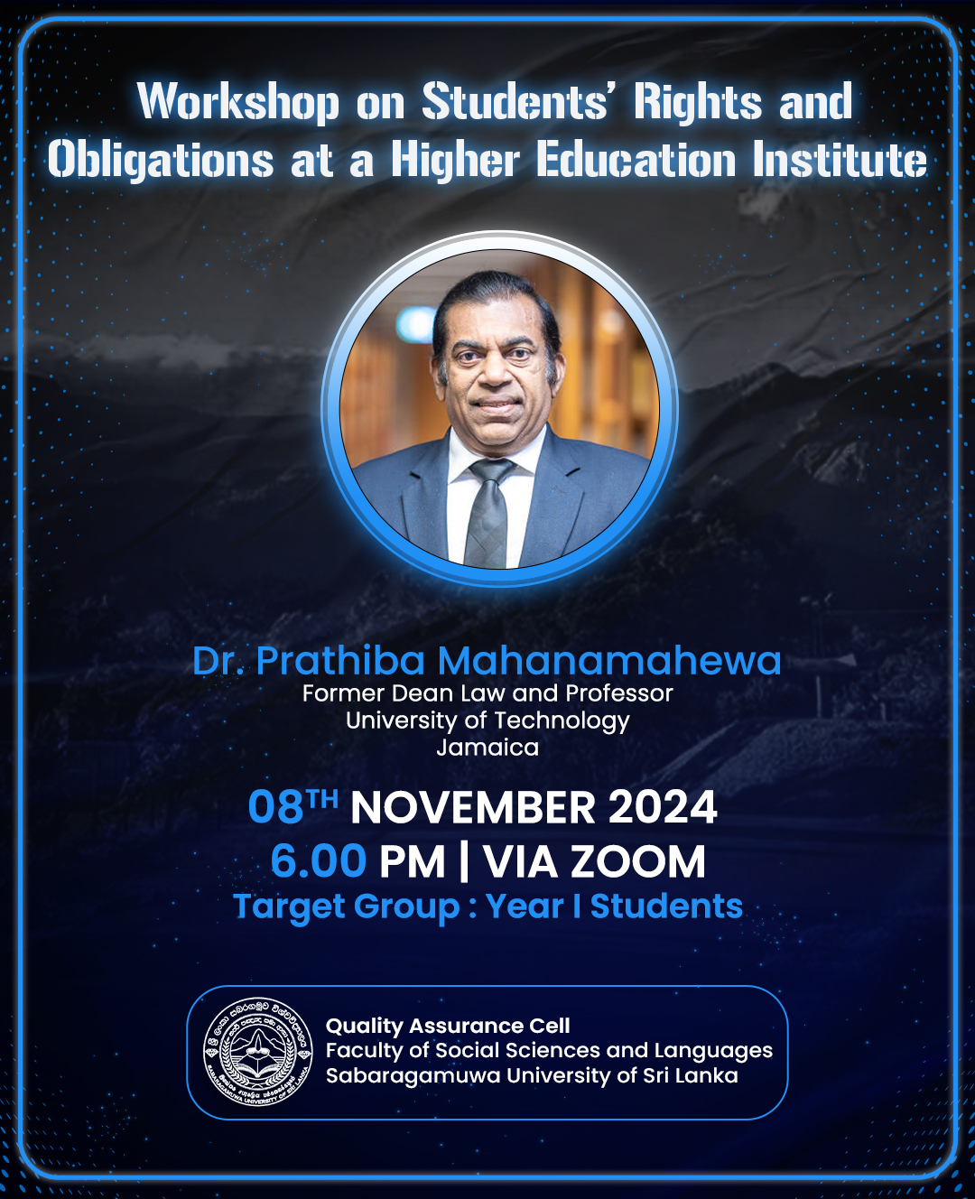 𝐖𝐨𝐫𝐤𝐬𝐡𝐨𝐩 𝐨𝐧 𝐒𝐭𝐮𝐝𝐞𝐧𝐭𝐬’ 𝐑𝐢𝐠𝐡𝐭𝐬 𝐚𝐧𝐝 𝐎𝐛𝐥𝐢𝐠𝐚𝐭𝐢𝐨𝐧𝐬 𝐚𝐭 𝐚 𝐇𝐢𝐠𝐡𝐞𝐫 𝐄𝐝𝐮𝐜𝐚𝐭𝐢𝐨𝐧 𝐈𝐧𝐬𝐭𝐢𝐭𝐮𝐭𝐞